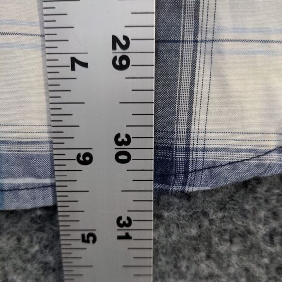 RK Brand Men's Western Snap Shirt Multi Large Short Sleeve Plaid Pockets - Picture 11 of 12